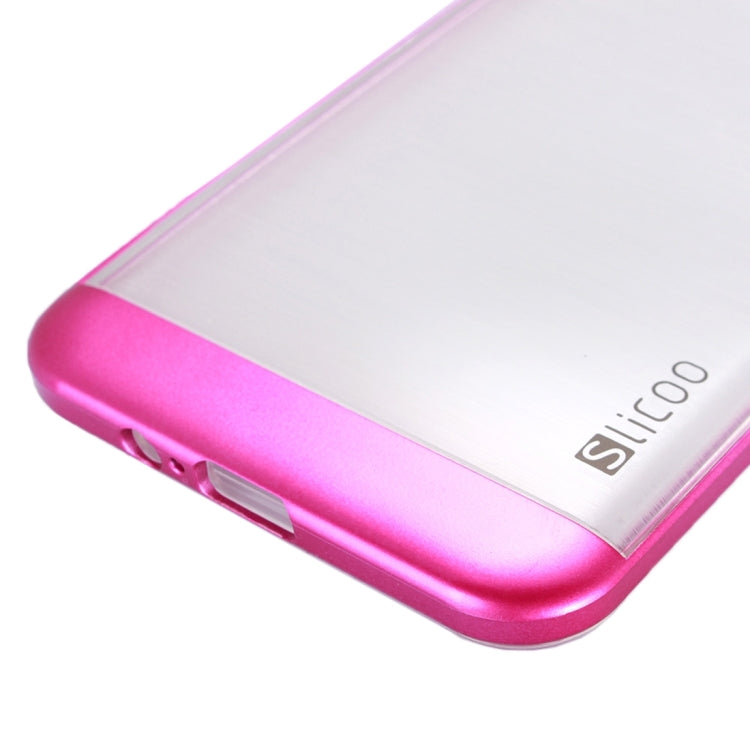Slicoo Brushed Texture Electroplating Transparenct Combination Case for Galaxy A8 / A800