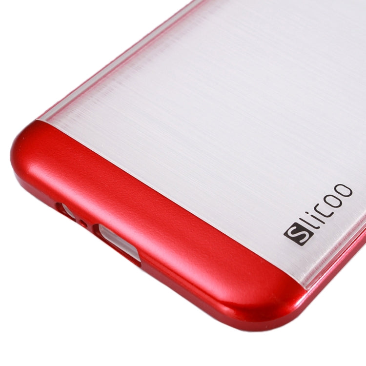 Slicoo Brushed Texture Electroplating Transparenct Combination Case for Galaxy A8 / A800