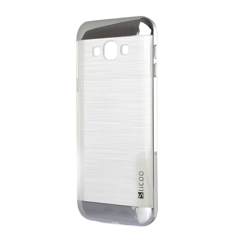 Slicoo Brushed Texture Electroplating Transparenct Combination Case for Galaxy A8 / A800
