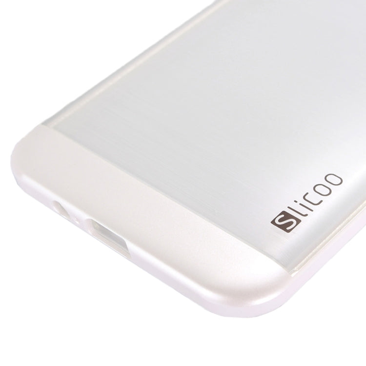 Slicoo Brushed Texture Electroplating Transparenct Combination Case for Galaxy A8 / A800