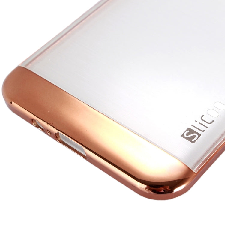 Slicoo Brushed Texture Electroplating Transparenct Combination Case for Galaxy A8 / A800