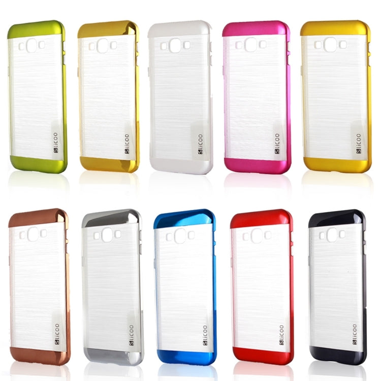 Slicoo Brushed Texture Electroplating Transparenct Combination Case for Galaxy A8 / A800
