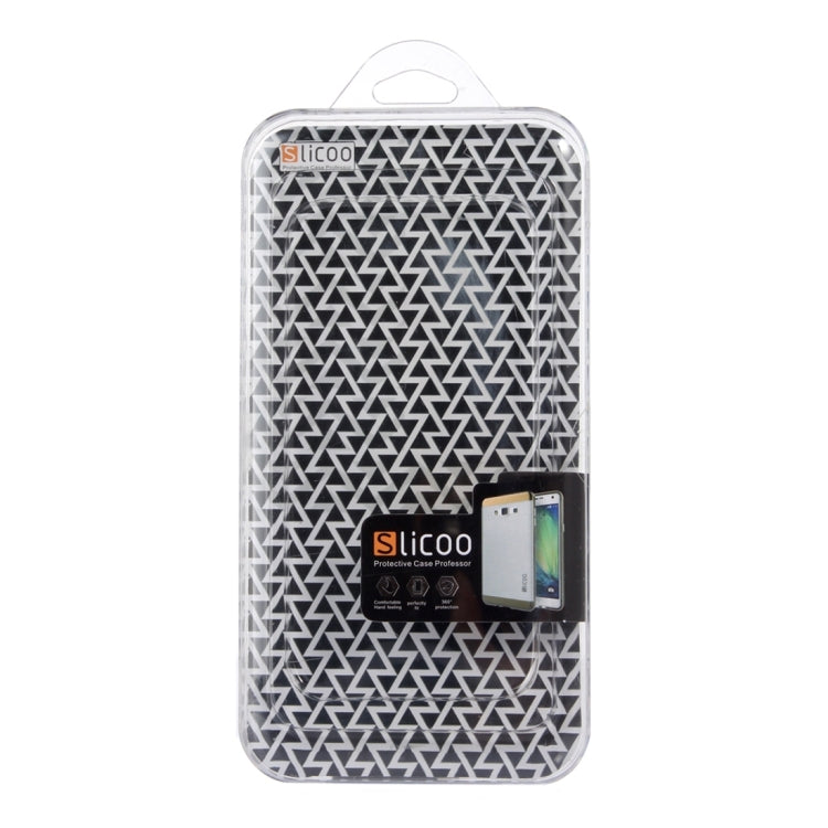 Slicoo Brushed Texture Electroplating Transparenct Combination Case for Galaxy A8 / A800