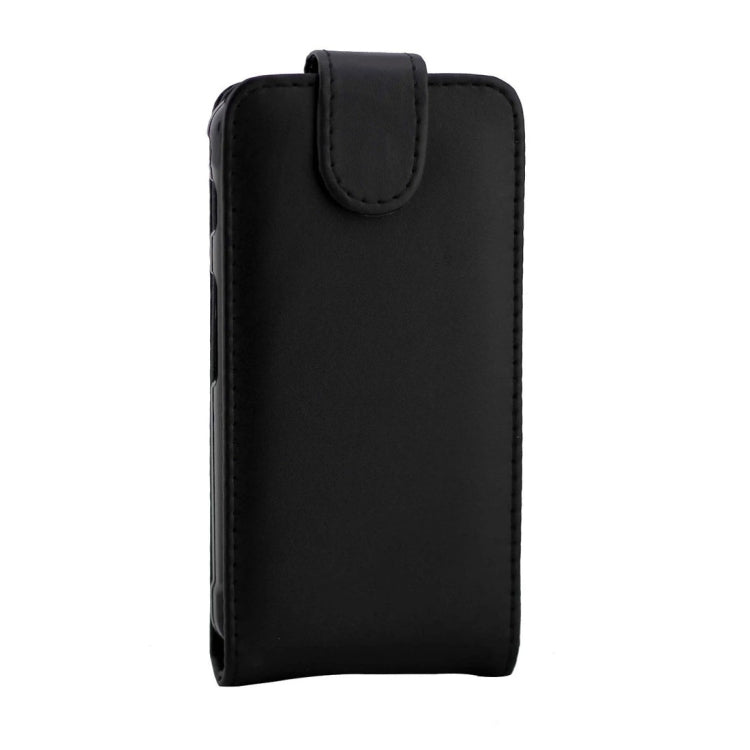 Nappa Texture Vertical Flip Magnetic Snap Leather Case for Galaxy Xcover 3 / G388F(Black)