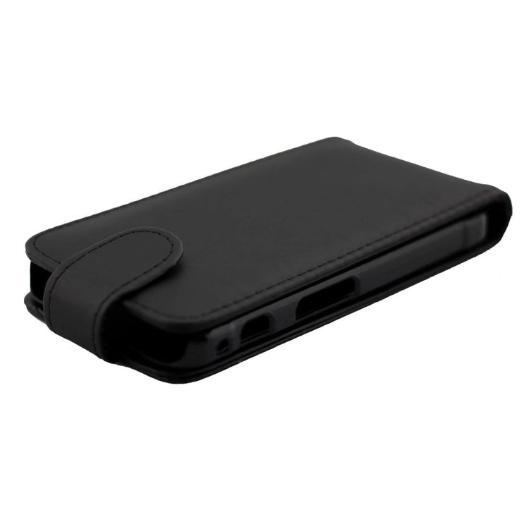 Nappa Texture Vertical Flip Magnetic Snap Leather Case for Galaxy Xcover 3 / G388F(Black)