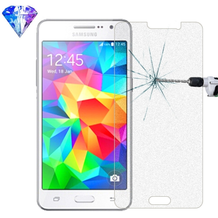 LOPURS Silver Diamond 0.26mm 9H+ Surface Hardness 2.5D Explosion-proof Tempered Glass Film for Galaxy Grand Prime / G530