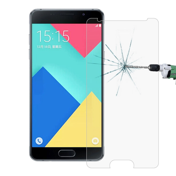 2 PCS for Galaxy A7(2016) / A710 0.26mm 9H Surface Hardness 2.5D Explosion-proof Tempered Glass Screen Film