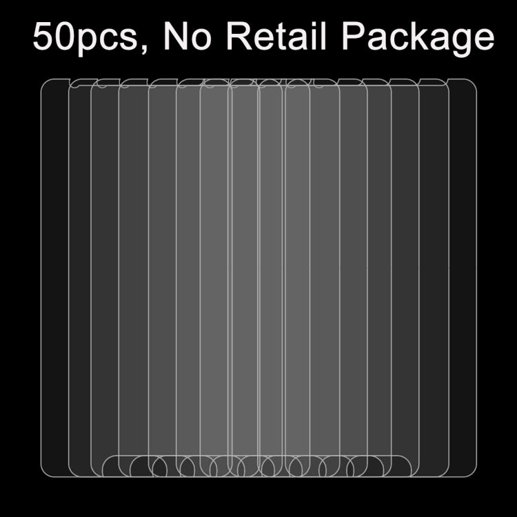 50 PCS for Galaxy A7(2016) / A710 0.26mm 9H Surface Hardness 2.5D Explosion-proof Tempered Glass Film, No Retail Package