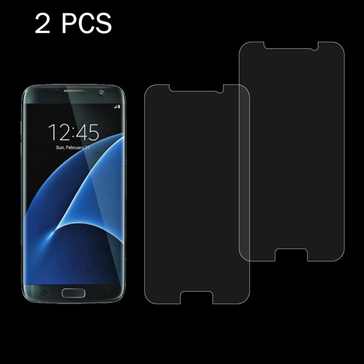 2 PCS for Galaxy S7 / G930 0.26mm 9H Surface Hardness 2.5D Explosion-proof Tempered Glass Non-full Screen Film
