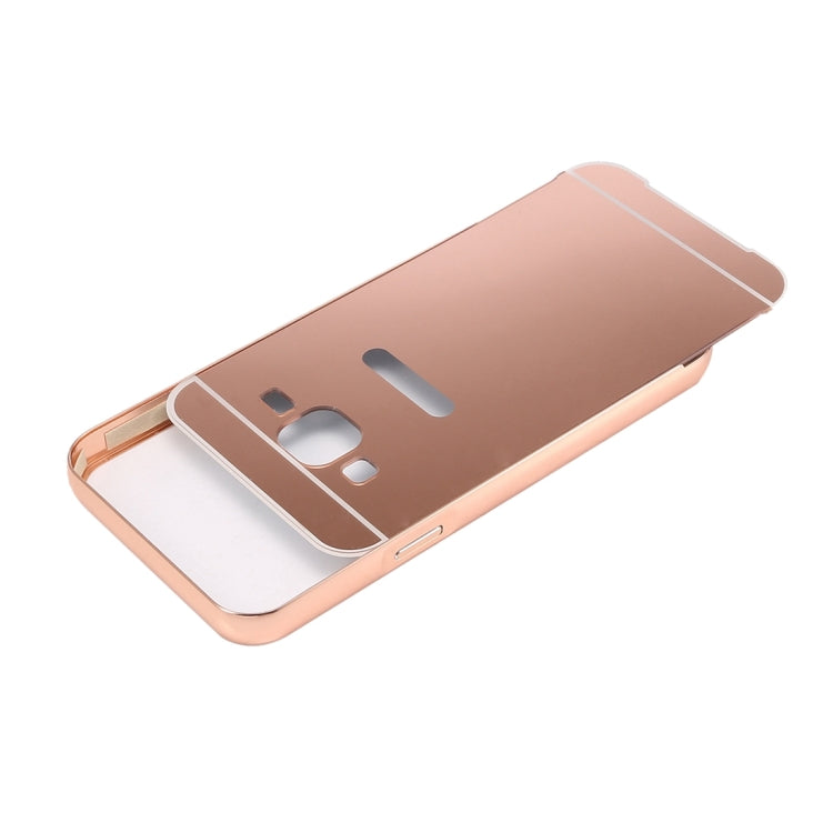 Fashionable Electroplating Push Pull Back Shell Cover + Metal Bumper Frame for Galaxy  J2 / J200