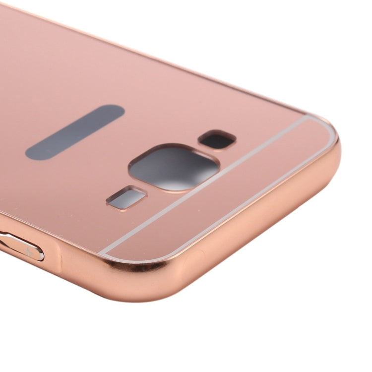 Fashionable Electroplating Push Pull Back Shell Cover + Metal Bumper Frame for Galaxy  J2 / J200