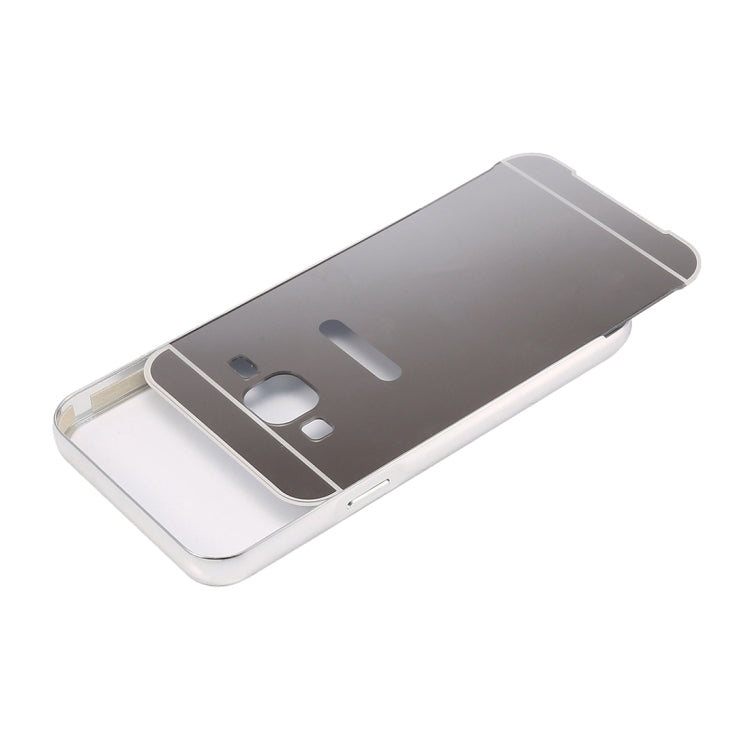 Fashionable Electroplating Push Pull Back Shell Cover + Metal Bumper Frame for Galaxy  J2 / J200