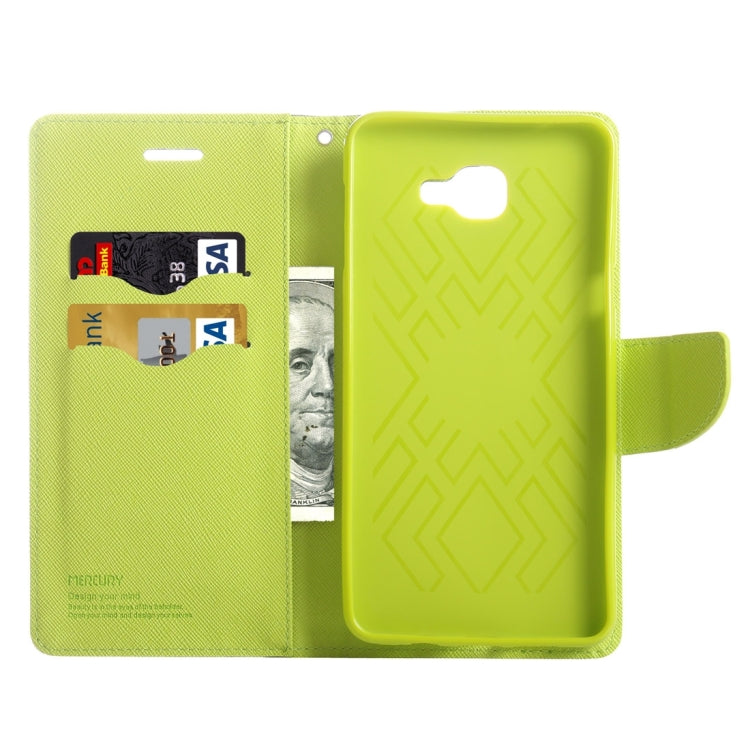 For Galaxy A9 / A900 Color Matching Cross Texture Flip Leather Case with Holder & Card Slots & Wallet