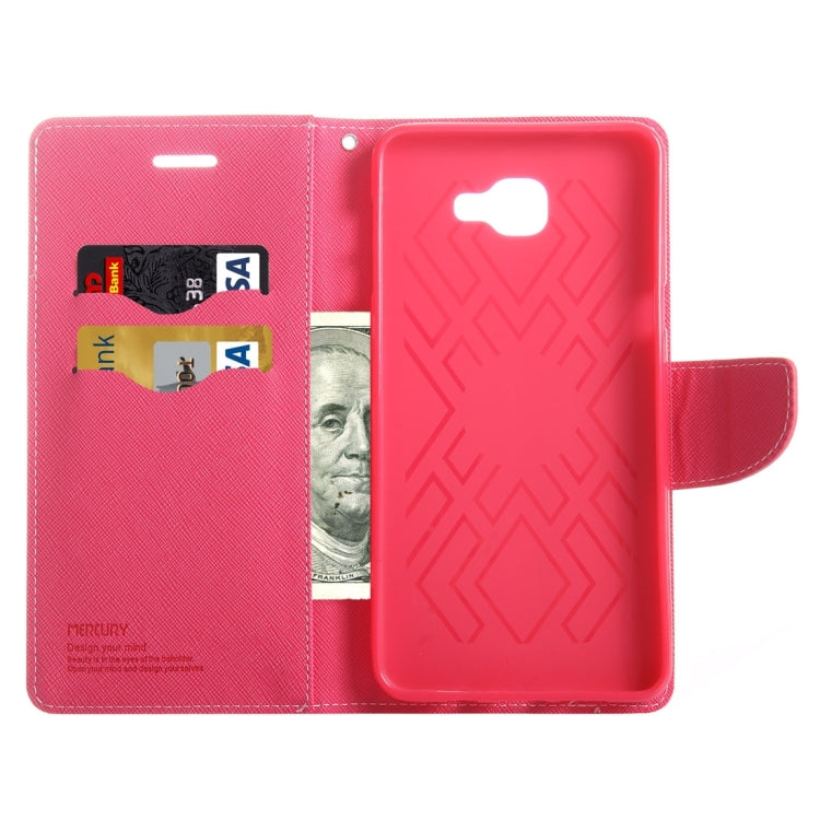 For Galaxy A9 / A900 Color Matching Cross Texture Flip Leather Case with Holder & Card Slots & Wallet