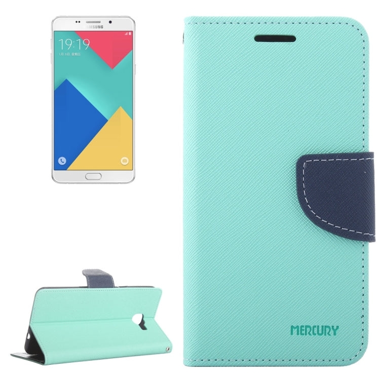 For Galaxy A9 / A900 Color Matching Cross Texture Flip Leather Case with Holder & Card Slots & Wallet