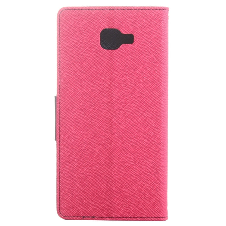 For Galaxy A9 / A900 Color Matching Cross Texture Flip Leather Case with Holder & Card Slots & Wallet