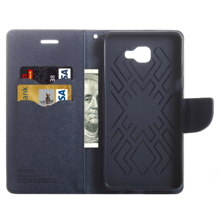 For Galaxy A9 / A900 Color Matching Cross Texture Flip Leather Case with Holder & Card Slots & Wallet