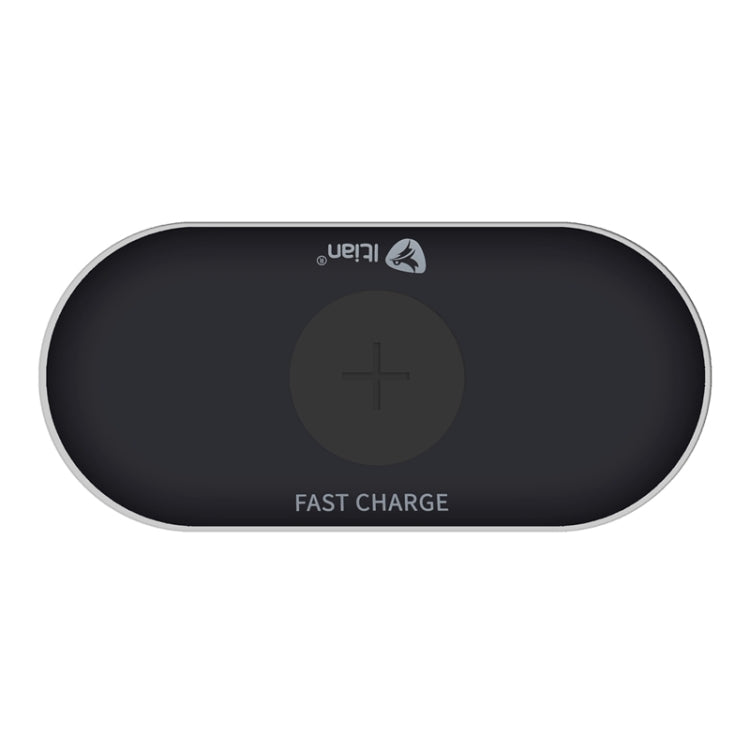 Itian A7 10W Qi Standard Wireless Charger with LED Indicator, For iPhone 8 / 8 Plus / X &  Galaxy S8 Plus / S8 / NOTE 5 / S6 Edge+(Black)