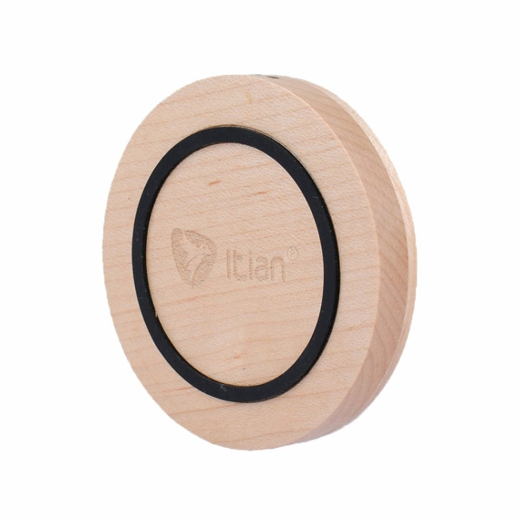 Itian Qi Wooden Round Wireless Charger Transmitter Charging Pad  , For iPhone 8 / 8 Plus / X &  Galaxy S6 / S6 edge , Nokia 930 / 830 / 735 / 920 / 928 / 1520 , HTC Droid DNA / 8X , LG Nexus4 / Nexus5 / Nexus6 / Nexus7 / G4 / G3 / G2 / G Pro , SONY Z3V