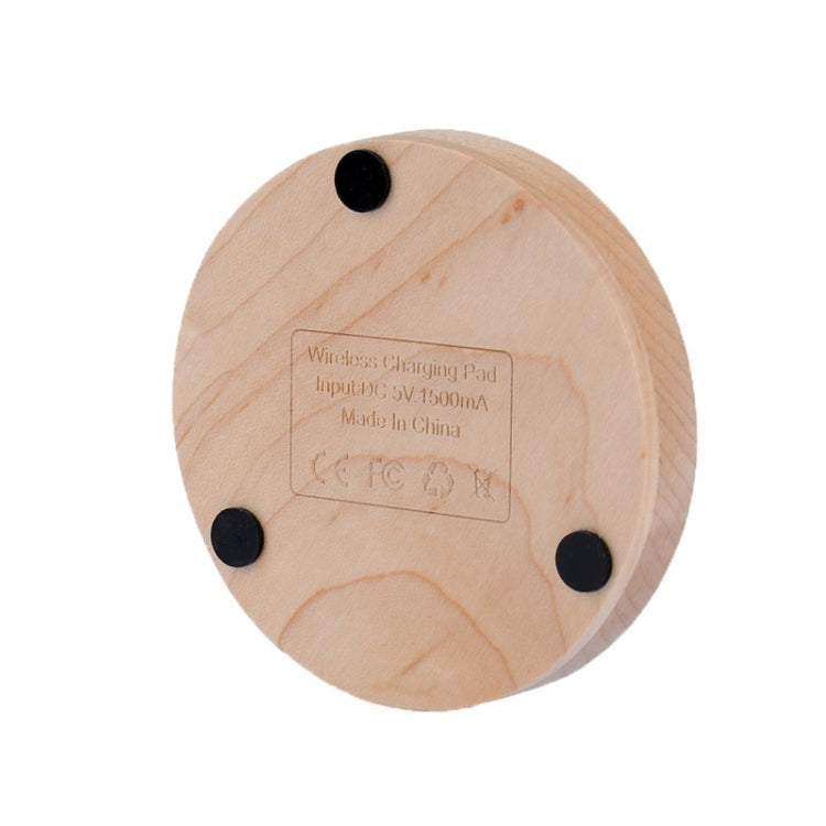 Itian Qi Wooden Round Wireless Charger Transmitter Charging Pad  , For iPhone 8 / 8 Plus / X &  Galaxy S6 / S6 edge , Nokia 930 / 830 / 735 / 920 / 928 / 1520 , HTC Droid DNA / 8X , LG Nexus4 / Nexus5 / Nexus6 / Nexus7 / G4 / G3 / G2 / G Pro , SONY Z3V
