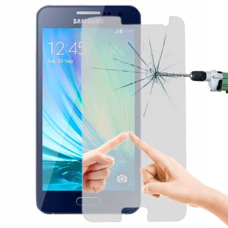 LOPURS Mirror 0.26mm 9H+ Surface Hardness 2.5D Explosion-proof Tempered Glass Film for Galaxy A5 / A500