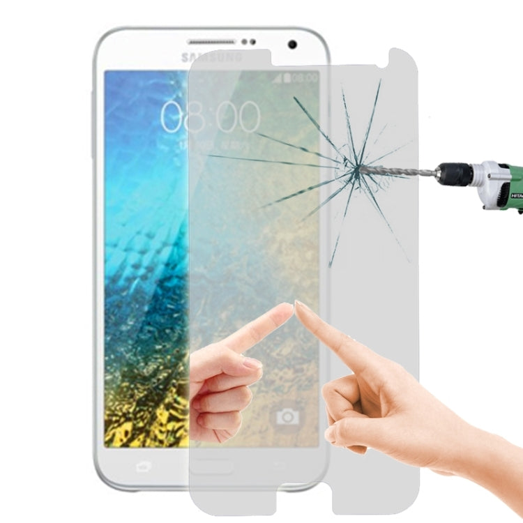 LOPURS Mirror 0.26mm 9H+ Surface Hardness 2.5D Explosion-proof Tempered Glass Film for Galaxy E5 / E500
