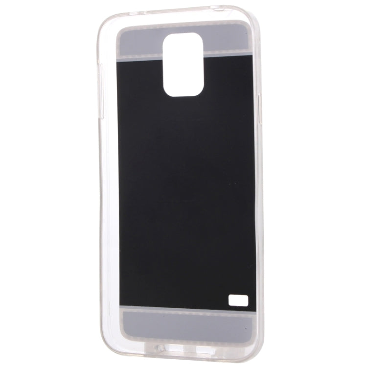 Diamond Encrusted Mirror TPU Protective Case for Galaxy S5 / G900(Grey)