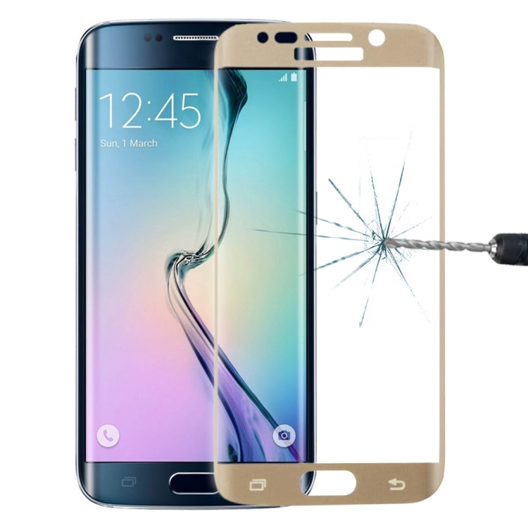 0.3mm 9H Surface Hardness 3D Curved Surface Full Screen Cover Explosion-proof Tempered Glass Film for Galaxy S6 edge