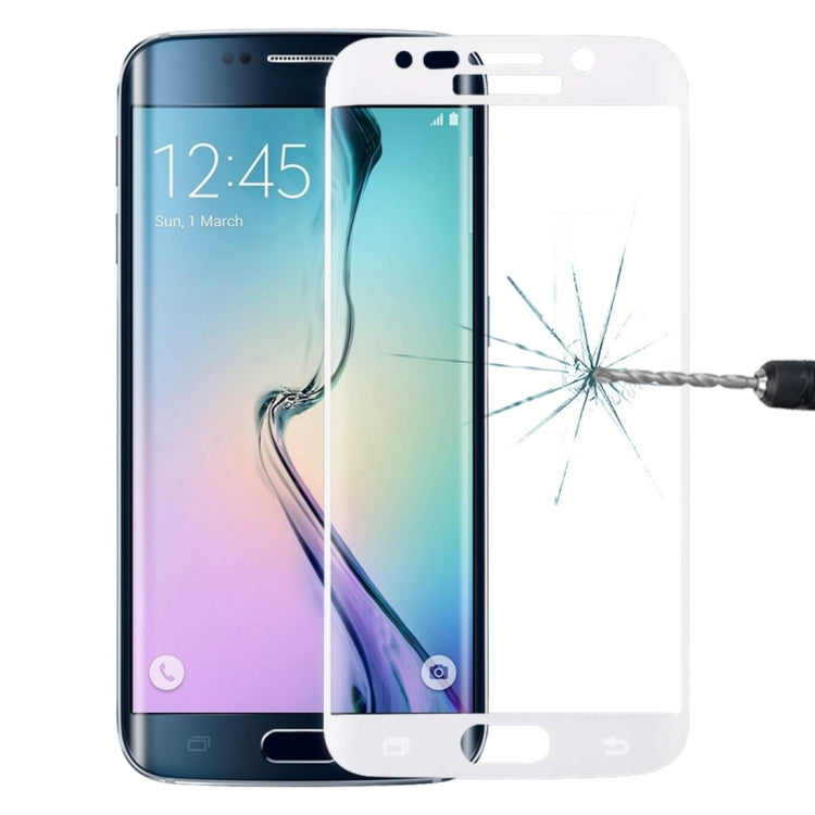 0.3mm 9H Surface Hardness 3D Curved Surface Full Screen Cover Explosion-proof Tempered Glass Film for Galaxy S6 edge