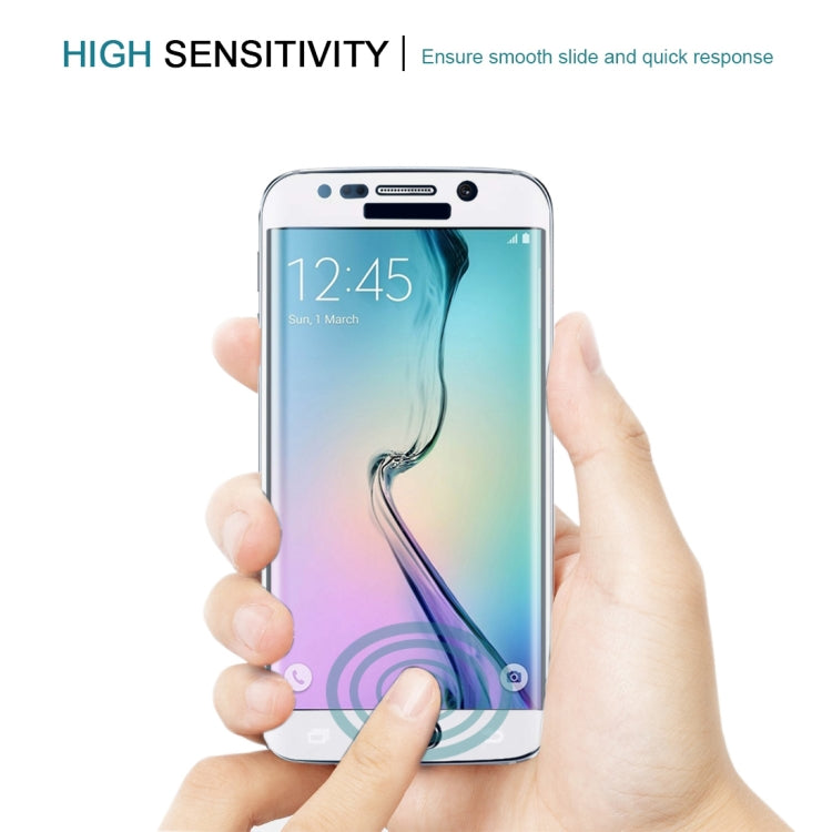 0.3mm 9H Surface Hardness 3D Curved Surface Full Screen Cover Explosion-proof Tempered Glass Film for Galaxy S6 edge