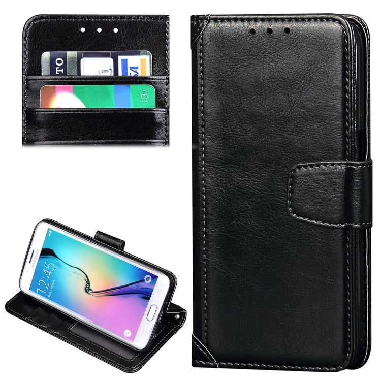 For Galaxy S7 / G930 Crazy Horse Texture Horizontal Flip Leather Case