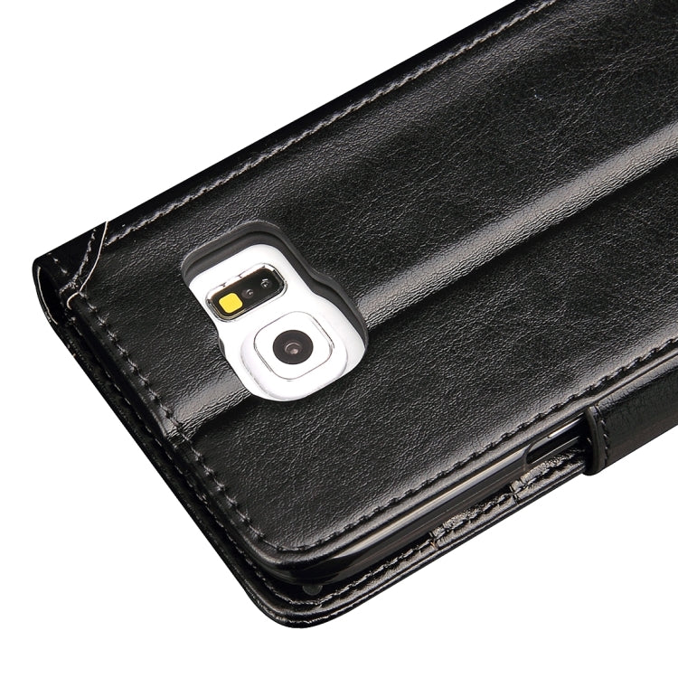 For Galaxy S7 / G930 Crazy Horse Texture Horizontal Flip Leather Case