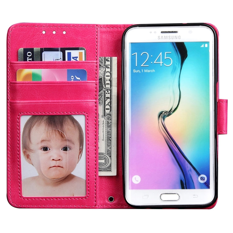 For Galaxy S7 / G930 Crazy Horse Texture Horizontal Flip Leather Case