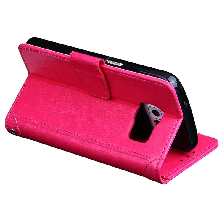 For Galaxy S7 / G930 Crazy Horse Texture Horizontal Flip Leather Case