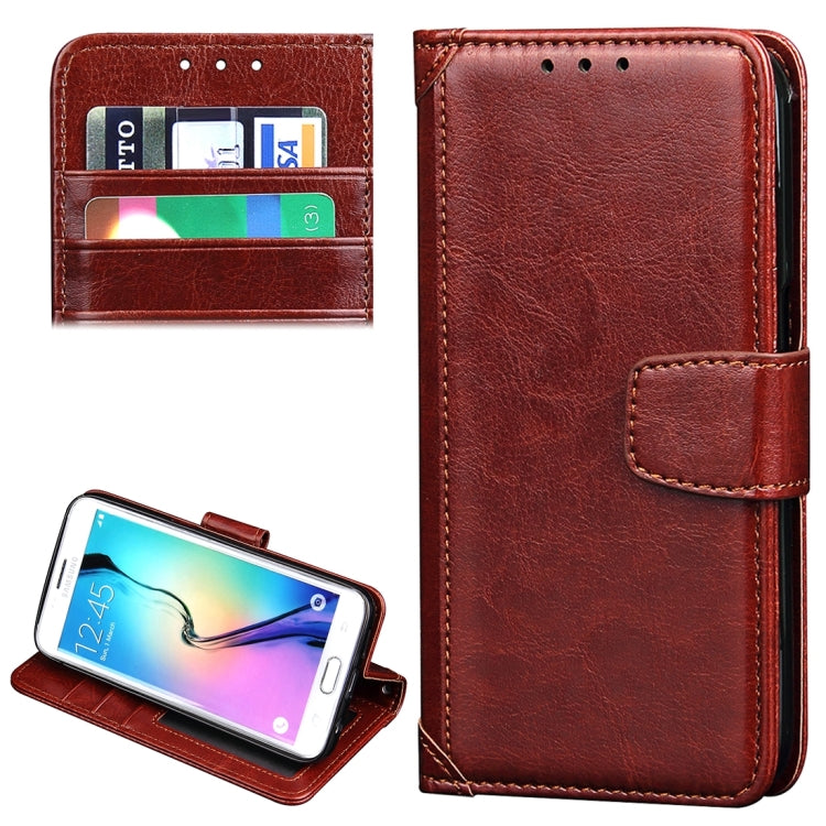 For Galaxy S7 / G930 Crazy Horse Texture Horizontal Flip Leather Case