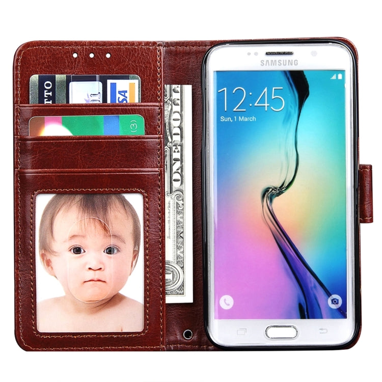 For Galaxy S7 / G930 Crazy Horse Texture Horizontal Flip Leather Case
