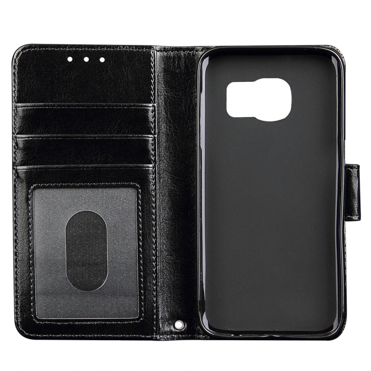 For Galaxy S7 Edge / G935 Crazy Horse Texture Horizontal Flip Leather Case with Holder & Card Slots & Wallet & Photo Frame