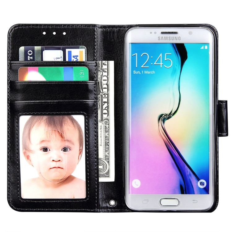 For Galaxy S7 Edge / G935 Crazy Horse Texture Horizontal Flip Leather Case with Holder & Card Slots & Wallet & Photo Frame