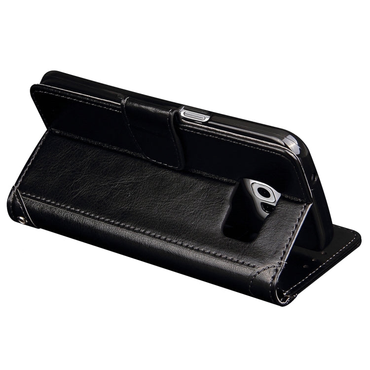For Galaxy S7 Edge / G935 Crazy Horse Texture Horizontal Flip Leather Case with Holder & Card Slots & Wallet & Photo Frame