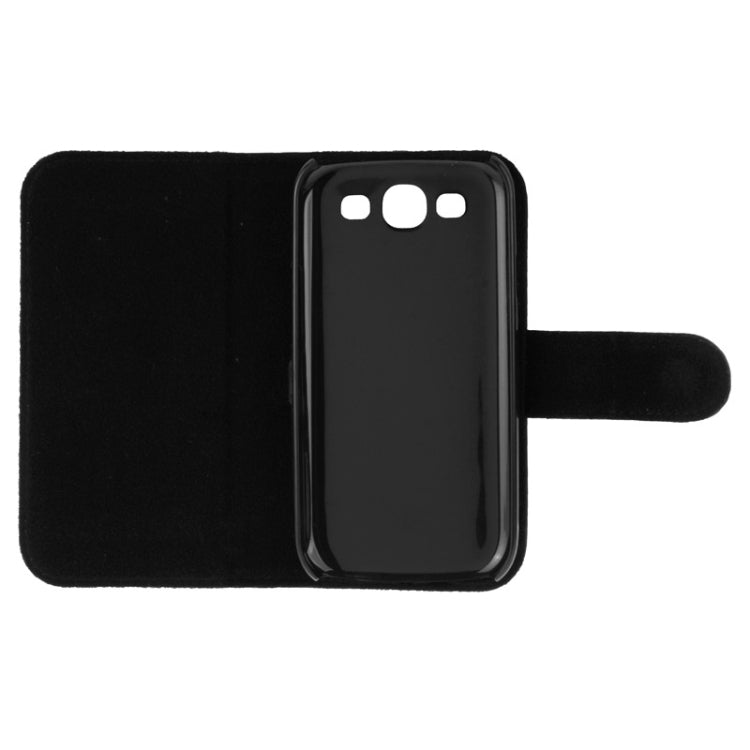 Bluetooth 3.0 Removable Keyboard Leather Tablet Case with Holder for Galaxy S III / i9300(Black)