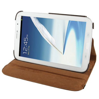 360 Degree Rotatable Litchi Texture Leather Case with Holder for Galaxy Note 8.0 / N5100