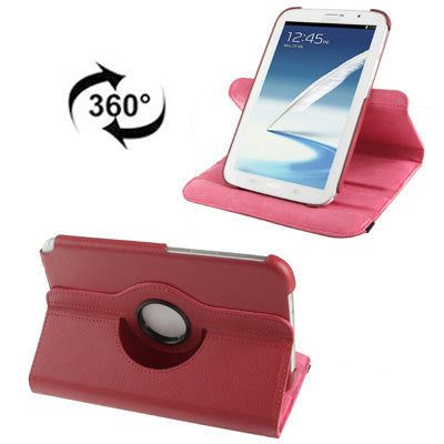 360 Degree Rotatable Litchi Texture Leather Case with Holder for Galaxy Note 8.0 / N5100