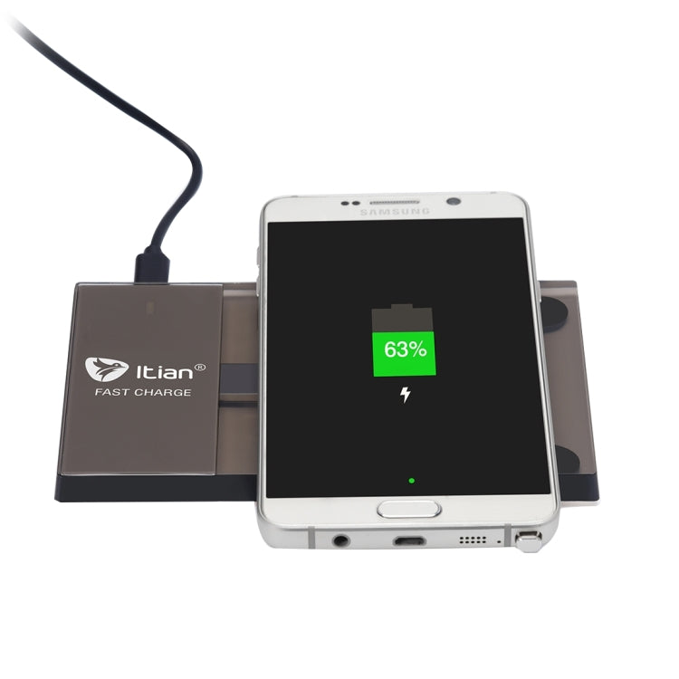 Itian A10-10W Rectangle Qi Standard Wireless Charger  for iPhone 8 / 8 Plus / X &  Galaxy S7 Edge / S7 / S6 / S6 edge / S6 edge + / Note 5,