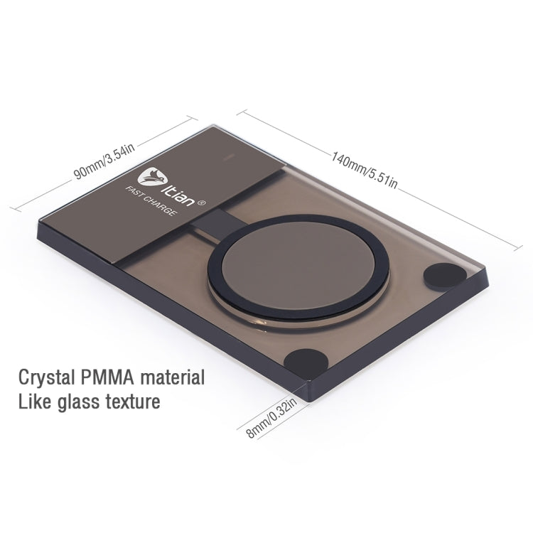 Itian A10-10W Rectangle Qi Standard Wireless Charger  for iPhone 8 / 8 Plus / X &  Galaxy S7 Edge / S7 / S6 / S6 edge / S6 edge + / Note 5,
