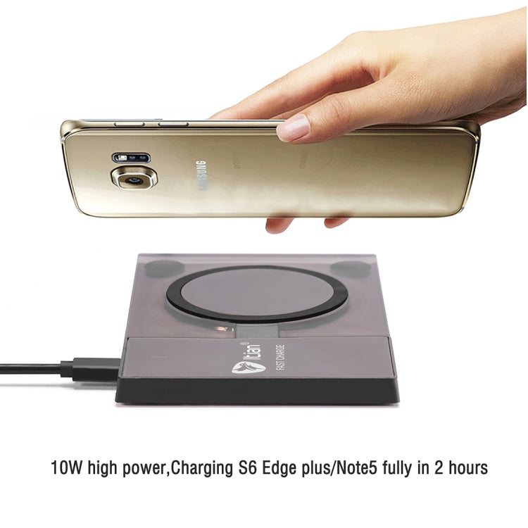 Itian A10-10W Rectangle Qi Standard Wireless Charger  for iPhone 8 / 8 Plus / X &  Galaxy S7 Edge / S7 / S6 / S6 edge / S6 edge + / Note 5,