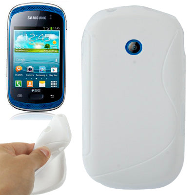 S Line Anti-skid TPU Protection Case for Galaxy Music / S6010 / S6012  (White)