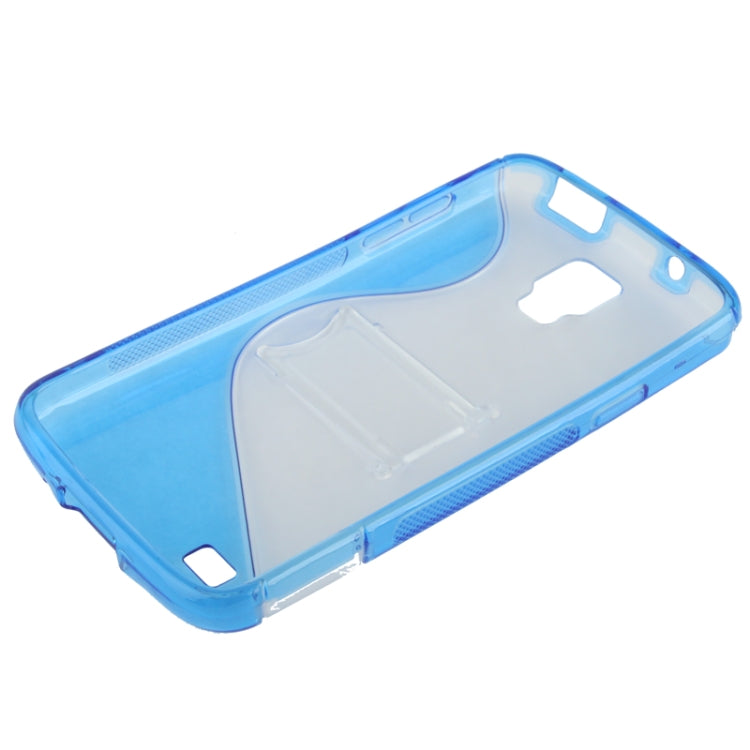 Translucent TPU + Plastic Case with Holder for Galaxy S IV Active / i9295