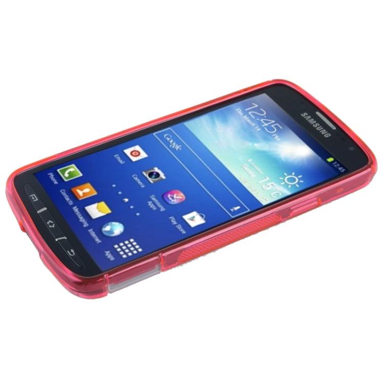 Translucent TPU + Plastic Case with Holder for Galaxy S IV Active / i9295
