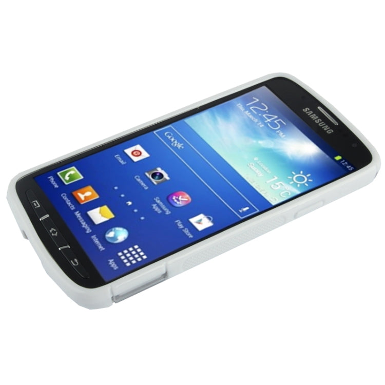 Translucent TPU + Plastic Case with Holder for Galaxy S IV Active / i9295