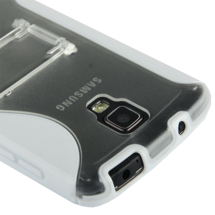 Translucent TPU + Plastic Case with Holder for Galaxy S IV Active / i9295